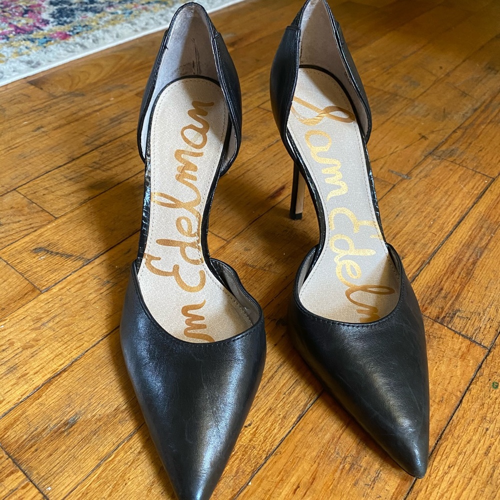 Sam Edelman Black Leather Pumps